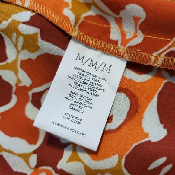 CAbi "Daydream" A-Line Midi Dress Size Medium, Style #4238, Colorful, Autumn - Picture 9 of 14